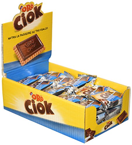 Oro Ciok, Biscotto con Tavoletta di Cioccolato al Latte, Merenda Se...
