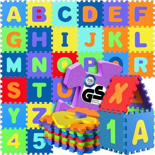 Spielwerk Tappeto Puzzle Bambini 86 pz. 1,92 x 1,92m Tappetino Gioc...