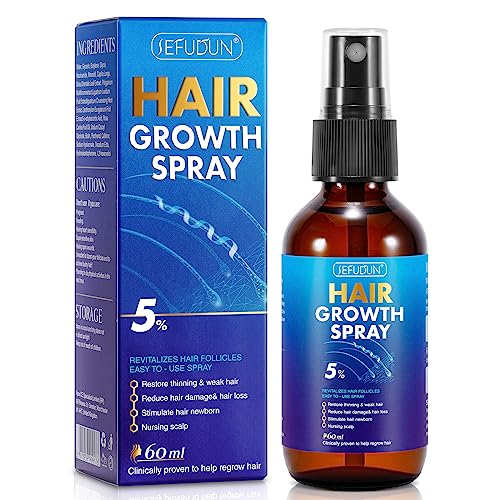 Spray per la crescita dei capelli da 60 ml per uomini e donne, spra...