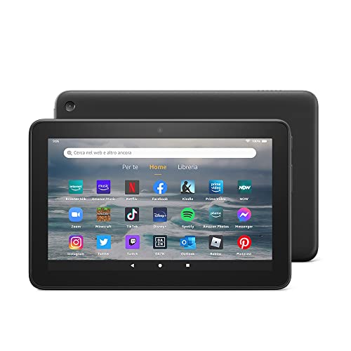Tablet Fire 7, schermo da 7”, 32 GB (modello 2022), colore nero, ...