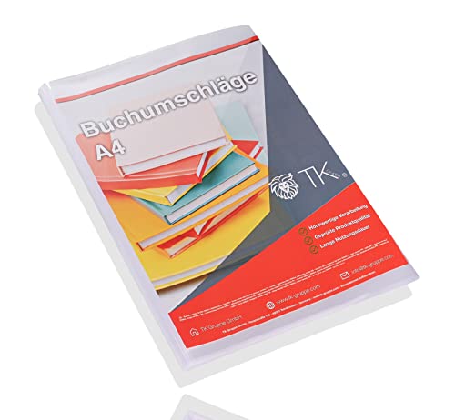 TK Gruppe Timo Klingler Copertina per Libri DIN A4 - Trasparente - ...