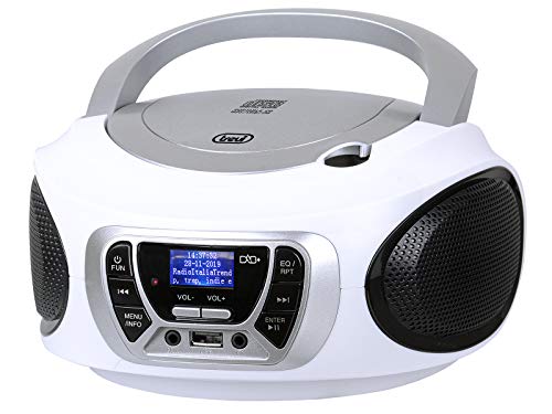 Trevi - Stereo Portatile CD Boombox Radio DAB DAB + con RDS e ingre...