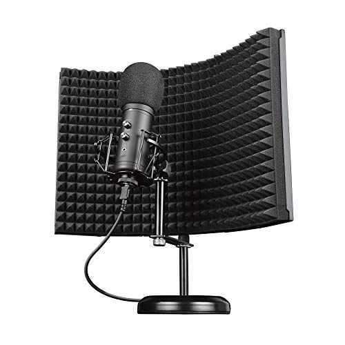 Trust Gaming Microfono con Schermo Fonoassorbente GXT 259 Rudox - USB Microfono a Condensatore per Studio e Registrazione Professionale, Canto, Podcast, Streaming, Voce, YouTube, Twitch, PC Laptop