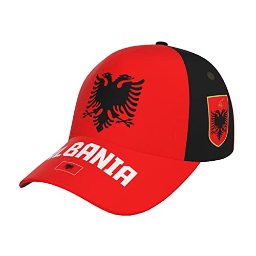WanwEN Berretto da baseball fresco albanese bandiera dell Albania c...