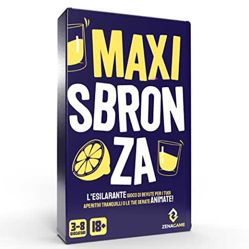 ZENAGAME Maxi Sbronza, Il Gioco Alcolico con Carte per Bere Italian...